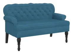 Banco con respaldo terciopelo 119,5x64,5x75 cm^vidaxl Discount