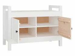 Zapatero|Mueble De Almacenaje|Banco de entrada 80x40x60 cm Madera maciza de pino