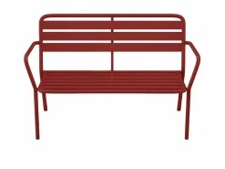 MYLIA Colección Rouge Passion|Banco de jardín de metal - - MIRMANDE de