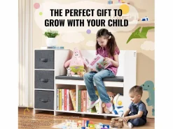 Banco de Lectura SucceBuy para Niños con Almacenamiento y Cojín - Seguridad, Confort y Estilo^ Clearance