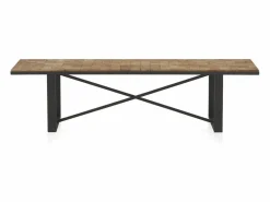 Banco de madera con formas de bloques^ New