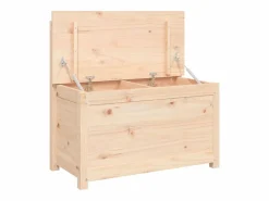 Banco de madera maciza de pino 80x41x77 cm ES575010 Marru00f3n Sale