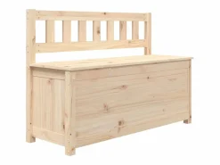 vidaxl Banco de madera maciza de pino 110x41x76,5 cm Color natural claro Clearance