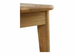 Banco de madera maciza de mango envejecido Marru00f3n