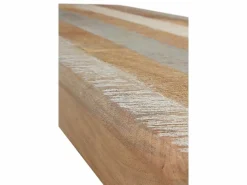 Banco de madera maciza de mango envejecido Marru00f3n