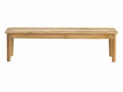 Banco de madera maciza de mango envejecido Marru00f3n