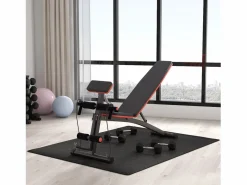 Aparato De Musculación|Banco de pesas multifuncional con refuerzo de resorte, ABS, (54x160x106 cm)