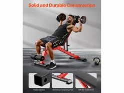 Banco de Pesas, SucceBuy Banco de Abdominales para el Hogar, Ajustable y Plegable^ Best