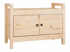 Banco de recibidor madera maciza de pino 80x40x60 cm^vidaxl Clearance