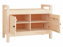 Banco de recibidor madera maciza de pino 80x40x60 cm^vidaxl Clearance