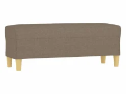 vidaxl Banco Y Pie De Cama|Banco Y Pie De Cama|Banco de tela gris taupe 100x35x41 cm