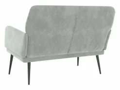 Banco de terciopelo 108x79x79 cm ES496089^ Best