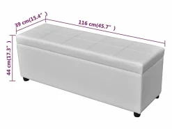 Banco largo de almacenamiento de madera ES602692^ Online