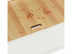 vidaxl Banco Y Pie De Cama|Banco Y Pie De Cama|Banco madera maciza abeto blanco 107x45x75,5 cm