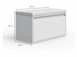 Banco para zapatos 80x39x45 iker^Vicco Outlet