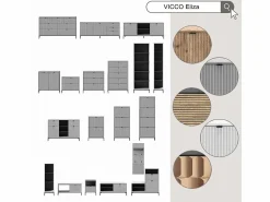 Banco para zapatos roble vikingo 100x40x98.5 eliza^Vicco Best