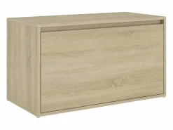 vidaxl Banco pasillo madera de ingeniería roble Sonoma 80x40x45 cm Color natural claro Discount