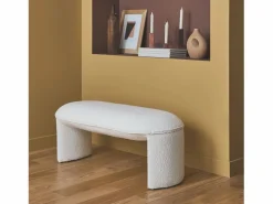 Banco pie de cama estilo borreguito^Sweeek