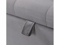 Baúl Y Arcón|Accesorios De Almacenaje|Banco tapizado con almacenaje - estructura de madera - terciopelo 138x41x42 cm
