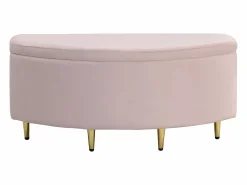 OKWISH Banco Y Pie De Cama|Banco Y Pie De Cama|Banco tapizado 90x40x42 cm con almacenaje de terciopelo -