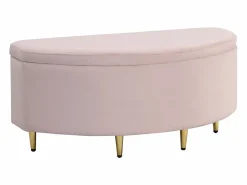 OKWISH Banco Y Pie De Cama|Banco Y Pie De Cama|Banco tapizado 90x40x42 cm con almacenaje de terciopelo -