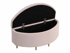 OKWISH Banco Y Pie De Cama|Banco Y Pie De Cama|Banco tapizado 90x40x42 cm con almacenaje de terciopelo -