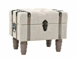 vidaxl Bancos de almacenamiento 3 piezas madera y acero 112x37x45 cm Blanco Sale