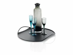 Bandeja de metal para servir con diseño moderno Tab - Negro Online