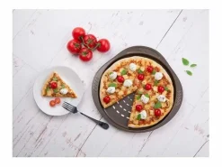 Pyrex Bandeja de pizza Asimetría antiadherente inox Ø32 cm Marru00f3n Discount