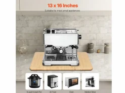 Presentación Y Servicio|Bandeja Deslizante SucceBuy para Aparatos de Cocina, 33 x 40,6 cm, Tabla Móvil para Cafetera, Pequeños Electrodomésticos de Cocina, Color Madera