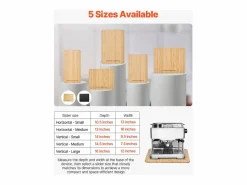 Presentación Y Servicio|Bandeja Deslizante SucceBuy para Aparatos de Cocina, 26,7 x 33 cm, Tabla Móvil para Cafetera, Pequeños Electrodomésticos de Cocina, Color Madera