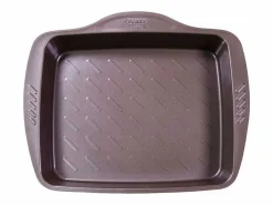 Bandeja honda para horno Asimetría antiadherente inox 24x30 cm^Pyrex Discount