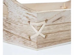 MCW Bandeja -C50 Shabby look (juego de 3), marrón natural Color natural claro Sale