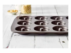 Bandeja para Donuts BIRKMANN Easy Baking 12 Moldes Ø7cm Acero al Carbono Antiadherente Resistente 37x26cm^ Discount