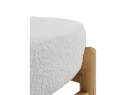 Banco Y Pie De Cama|Banco Y Pie De Cama|Banqueta tapizada en boucle con estructura y patas en pino