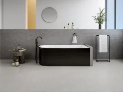 Baño de esquina ovalado de acrílico, 201L, 150 x 75 x 58 cm, ángulo recto, ANIKA^Shower & Design