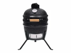 Barbacoa 2 en 1 ahumadora de cerámica 56 cm ES982939 Negro Clearance