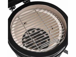 vidaxl Barbacoa|Barbacoa 2 en 1 ahumadora Kamado de cerámica 56 cm