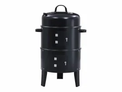 vidaxl Barbacoa|Barbacoa ahumador de carbón 3 en 1 40x80 cm