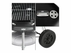 Barbacoa de Carbón Compacta 57cm con Carro -^WEBER Hot