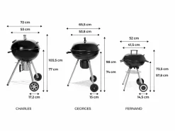 Barbacoa de carbón con maletín de utensilios^Sweeek Discount