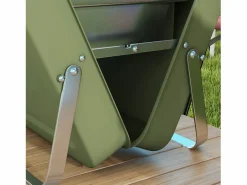 Barbacoa|Barbacoa de carbón de mesa con rejilla y asa, acero inoxidable, , para jardín y picnic (47x30x28 cm)