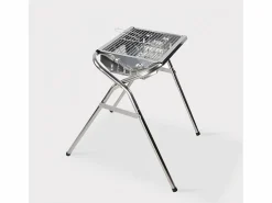 AHD Barbacoa|Barbacoa de carbón y leña de acero portátil con parrilla Oak