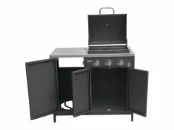 Barbacoa de gas con 3 quemadores, 3 puertas y termómetro^Sweeek