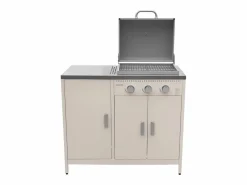 Barbacoa de gas con 3 quemadores, 3 puertas y termómetro^Sweeek