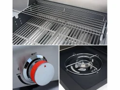 Barbacoa de gas con 3 quemadores con 1 quemador lateral^Sweeek New