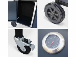 Barbacoa de gas con 3 quemadores con 1 quemador lateral^Sweeek New