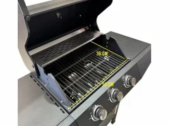 Barbacoa de gas Pegaso Hannover Grill 3 fuegos 110x110x46 cm^ Hot