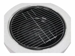 Vente-unique Barbacoa de MGO, Ancho 60.5 x Prof. 60.5 x Alt. 42.5 cm, GARMONA Gris claro New