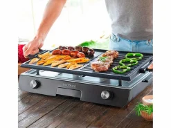 Barbacoa|Barbacoa de sobremesa Cecotec PerfectRoast 3000 Inox 3000W 2 zonas mixtas